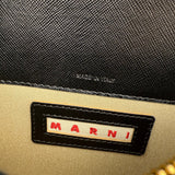Pre-owned marni-medium-colorblocked-leather-trunk-shoulder-crossbody-bag-front