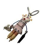 Prada Cheer Robot Keychain In Light Pink