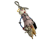 Prada Cheer Robot Keychain In Light Pink