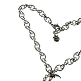 Gucci Silver Crystal GG Necklace