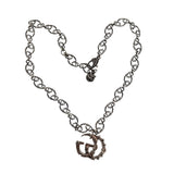 Gucci Silver Crystal GG Necklace