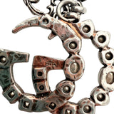 Gucci Silver Crystal GG Necklace