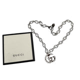 Gucci Silver Crystal GG Necklace