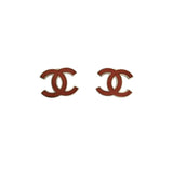 Chanel CC Stud Earrings