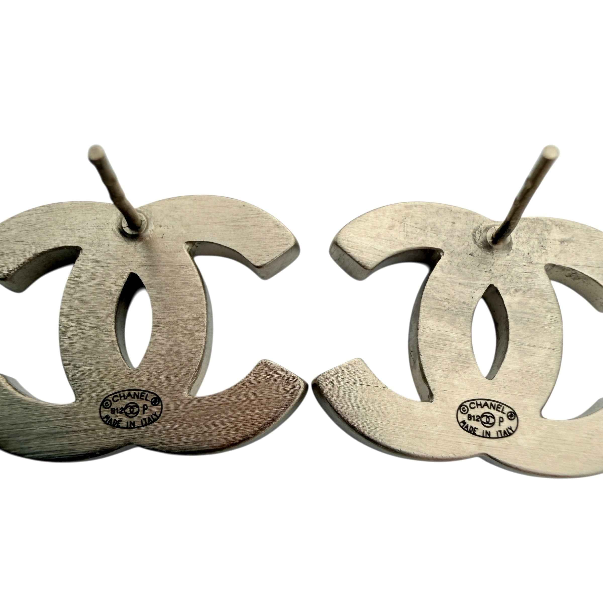 Chanel CC Stud Earrings