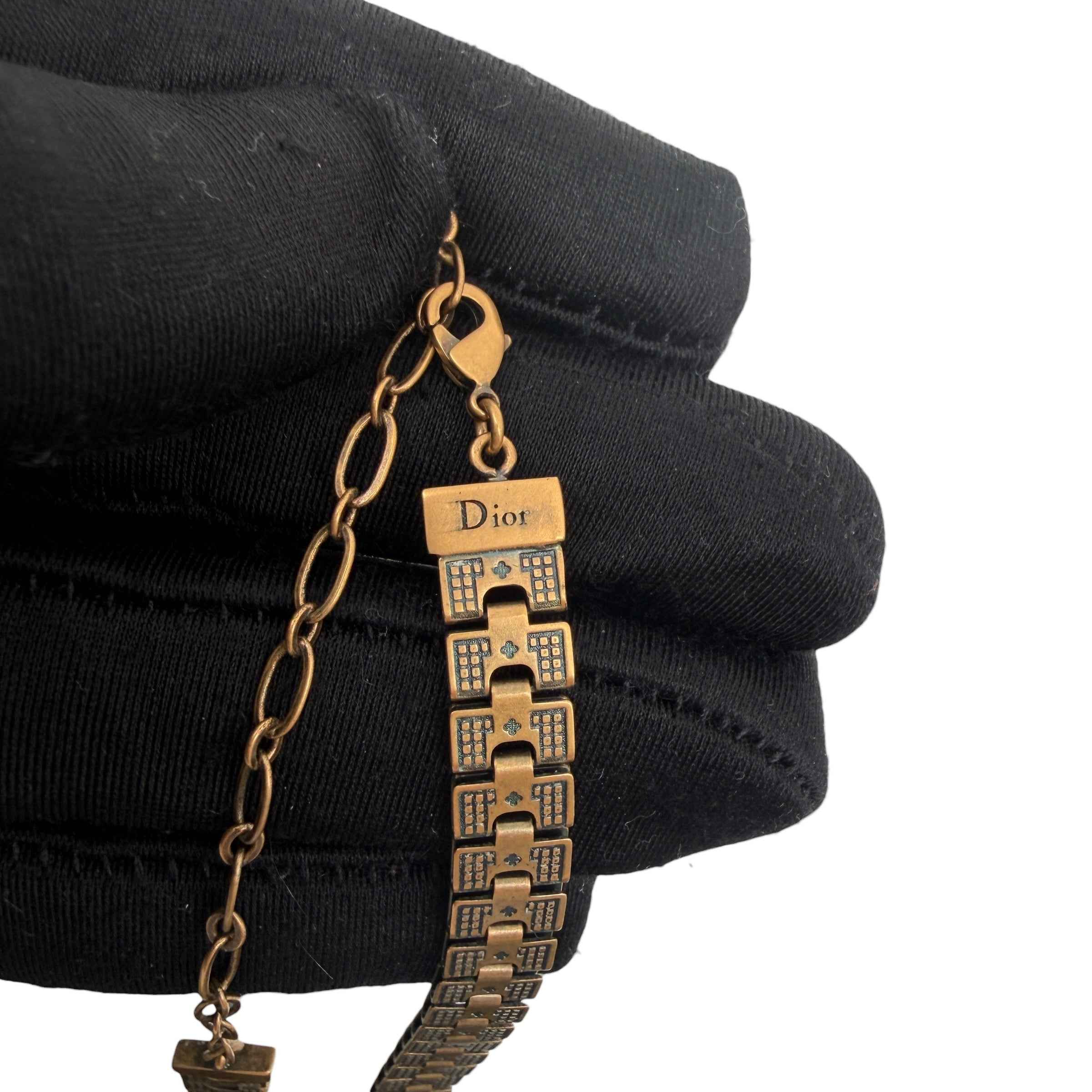Dior Bohémienne Star Choker Necklace Gold Tone