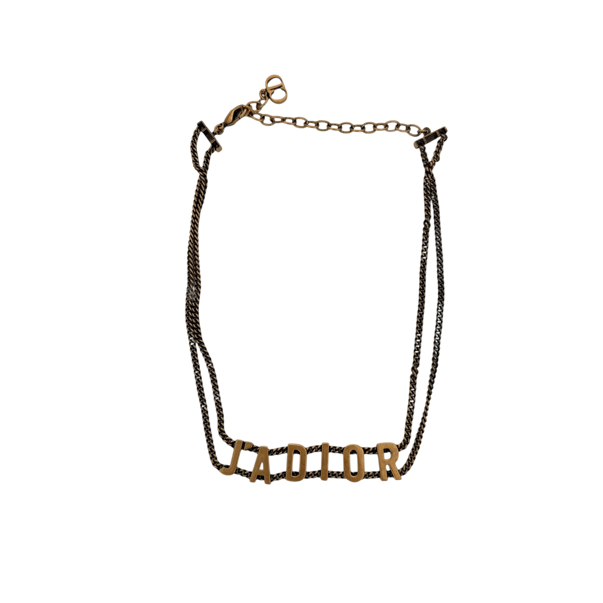 Pre-owned Christian Dior J’Adior Choker Necklace Gold Black main image