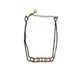 Pre-owned Christian Dior J’Adior Choker Necklace Gold Black main image