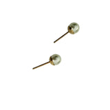 Pre-owned Dior CD logo pearl drop earrings gold tone