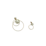 Pre-owned Dior Tribales Faux Pearl Gold Tone Earrings main image