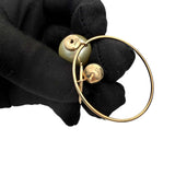 Dior Tribales Faux Pearl Gold Tone Earrings