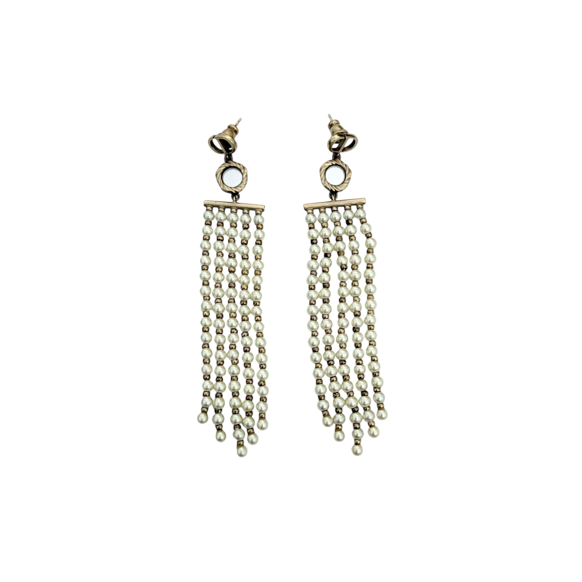 Pre-owned Christian Dior evolution Chain Drop Earrings main image
