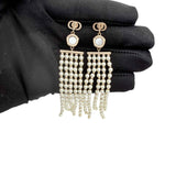 Christian Dior evolution Chain Drop Earrings