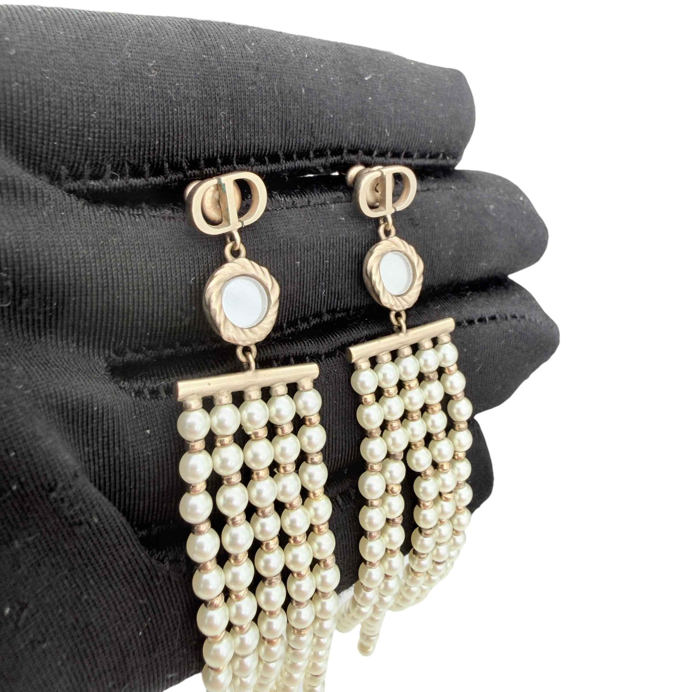 Christian Dior evolution Chain Drop Earrings