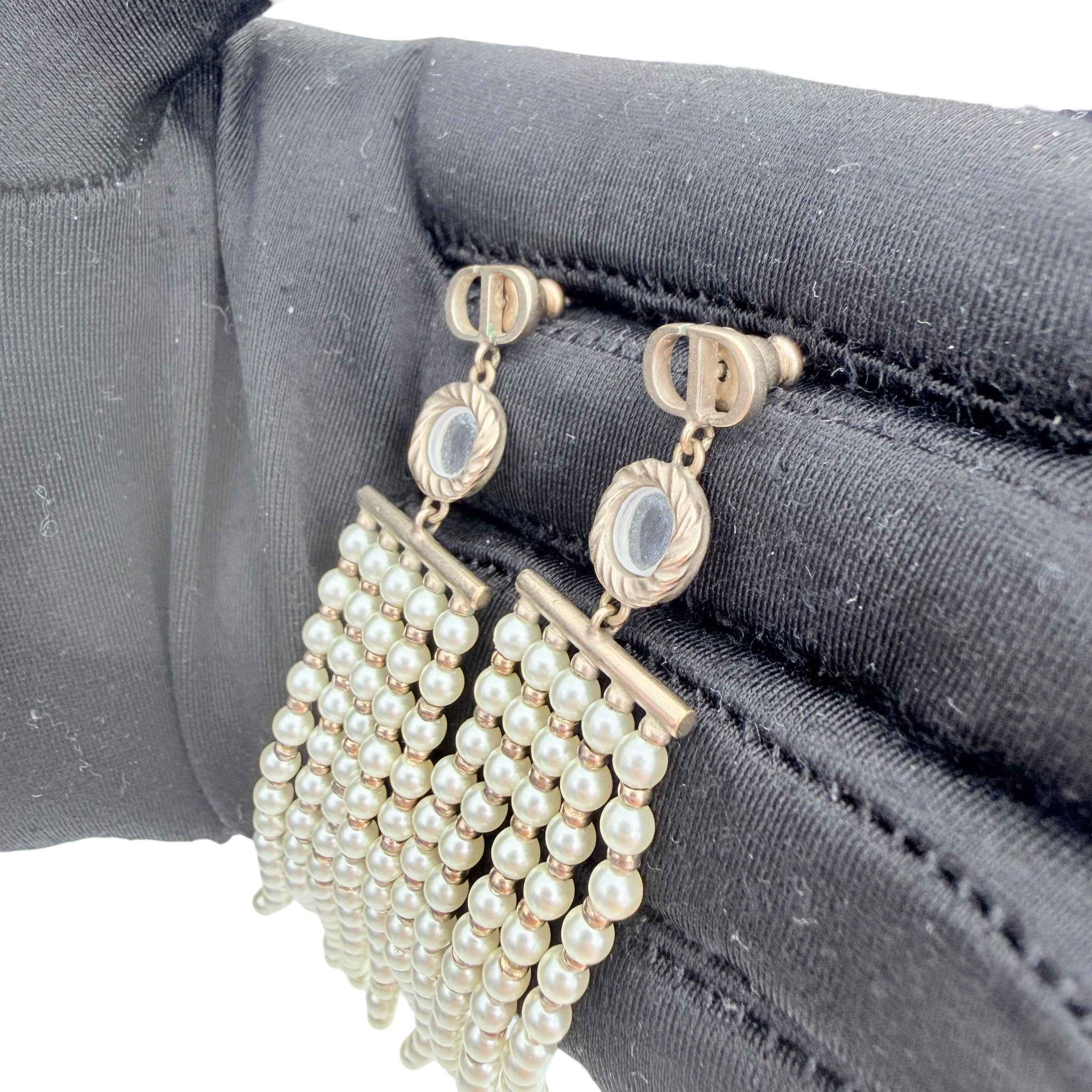 Christian Dior evolution Chain Drop Earrings