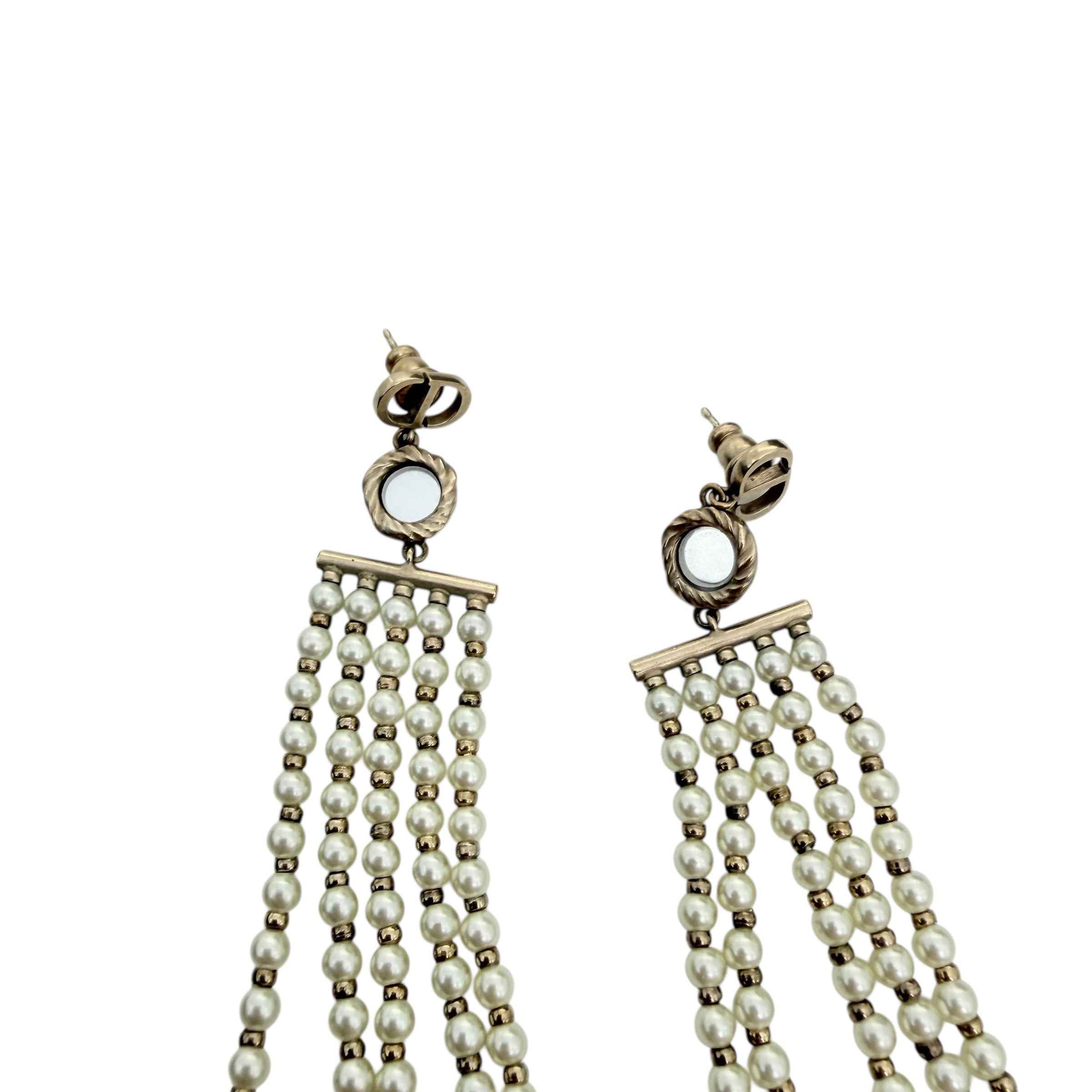 Christian Dior evolution Chain Drop Earrings