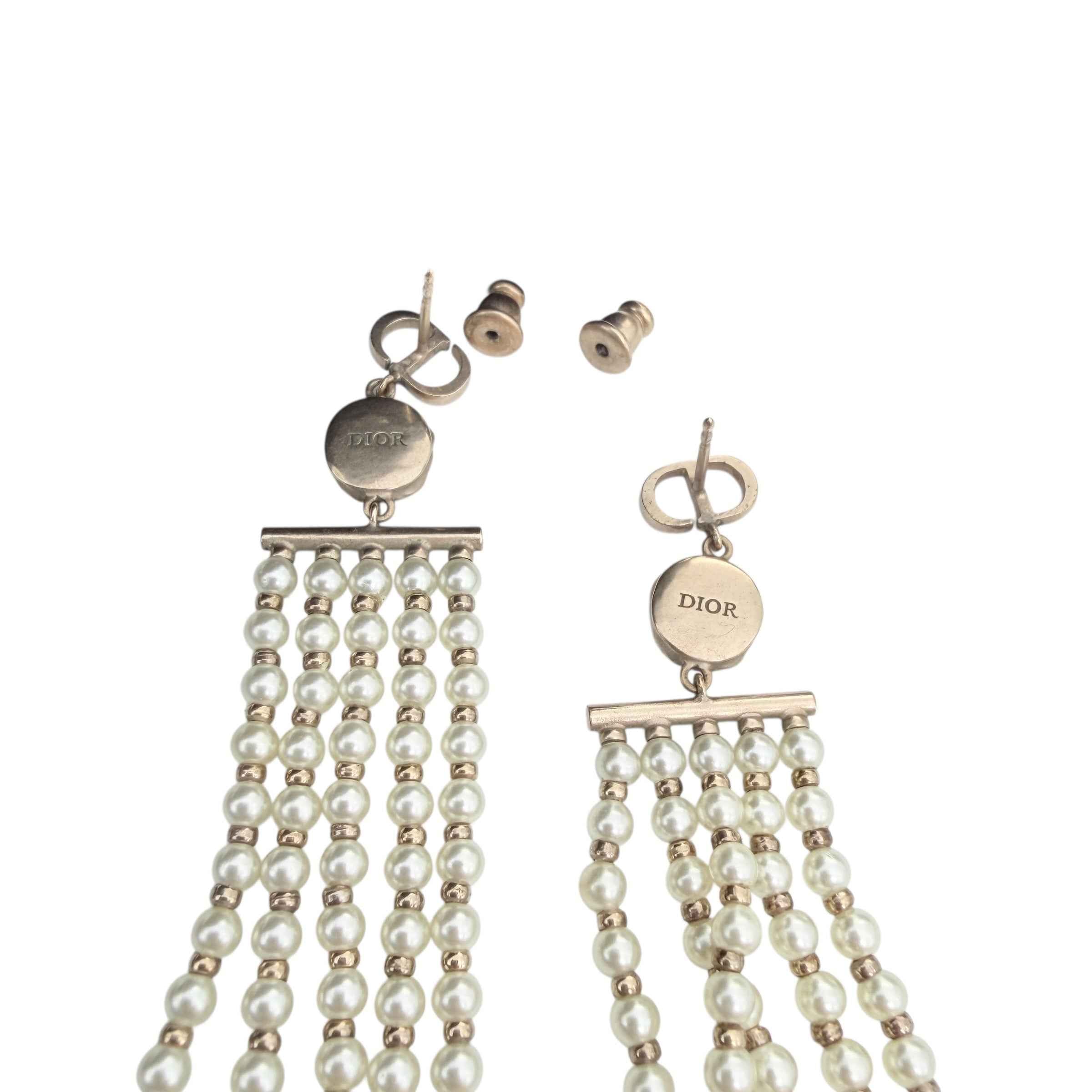 Christian Dior evolution Chain Drop Earrings