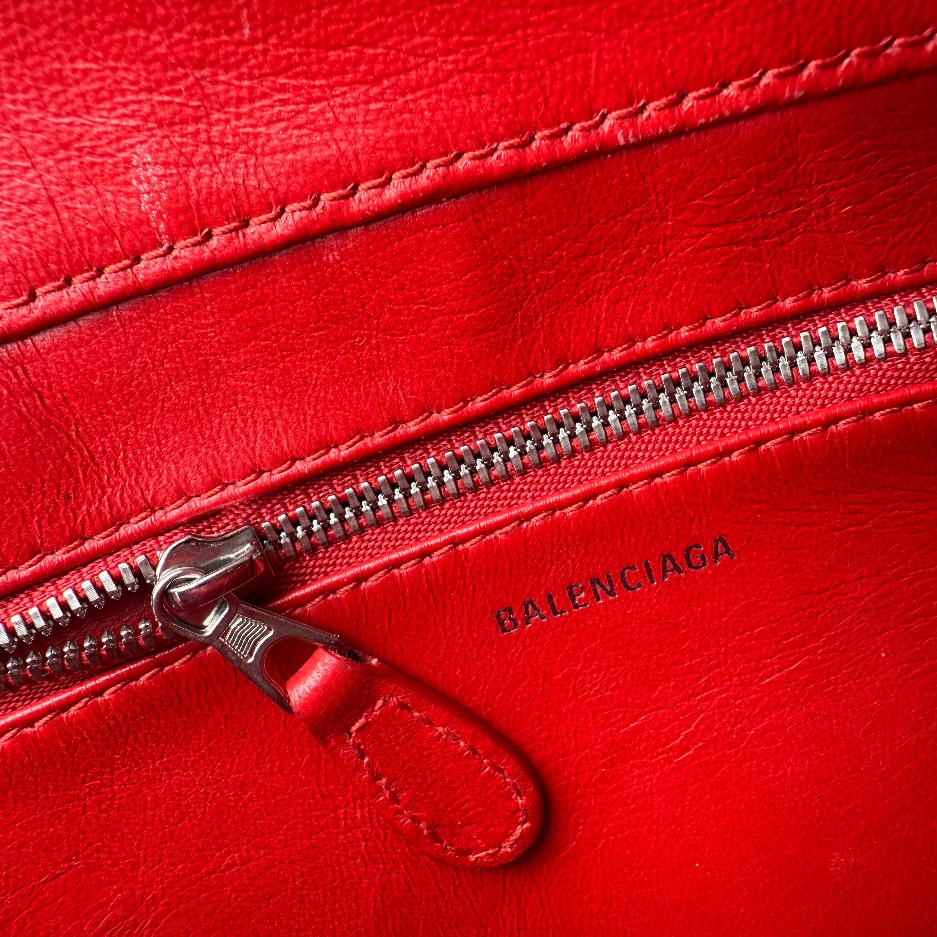 Pre-owned Balenciaga Triangle Leather Handbag with Logo handbag
