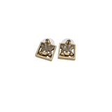 Pre-owned Chanel Stud Earrings Gold