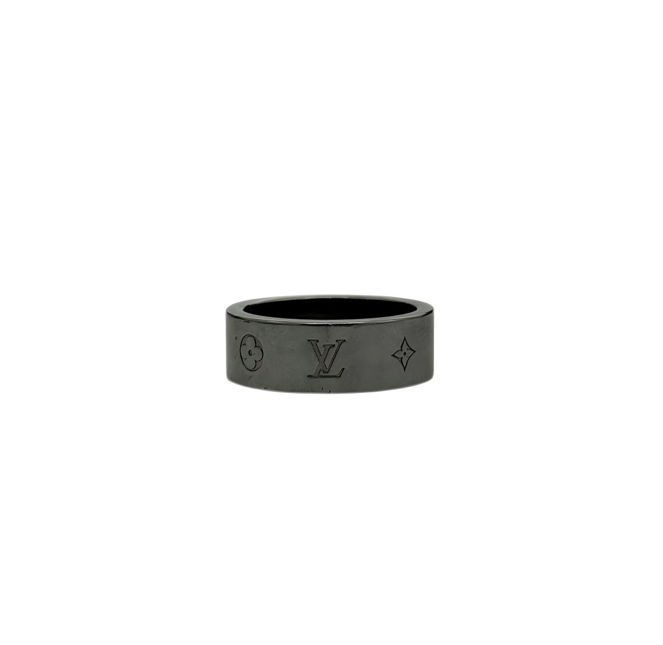 Pre-owned Louis Vuitton Monogram Nanogram Instinct Ring M00513 Silver Metal main image