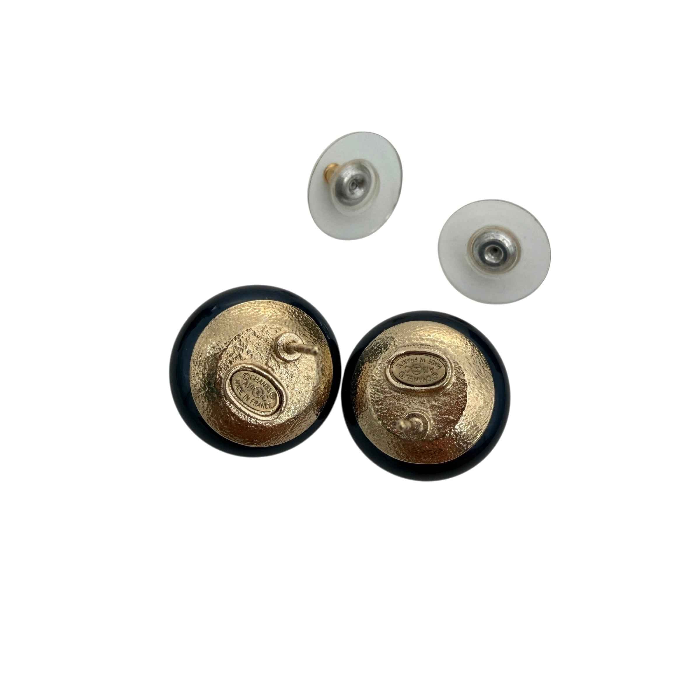 Chanel Crystal Stud Earrings
