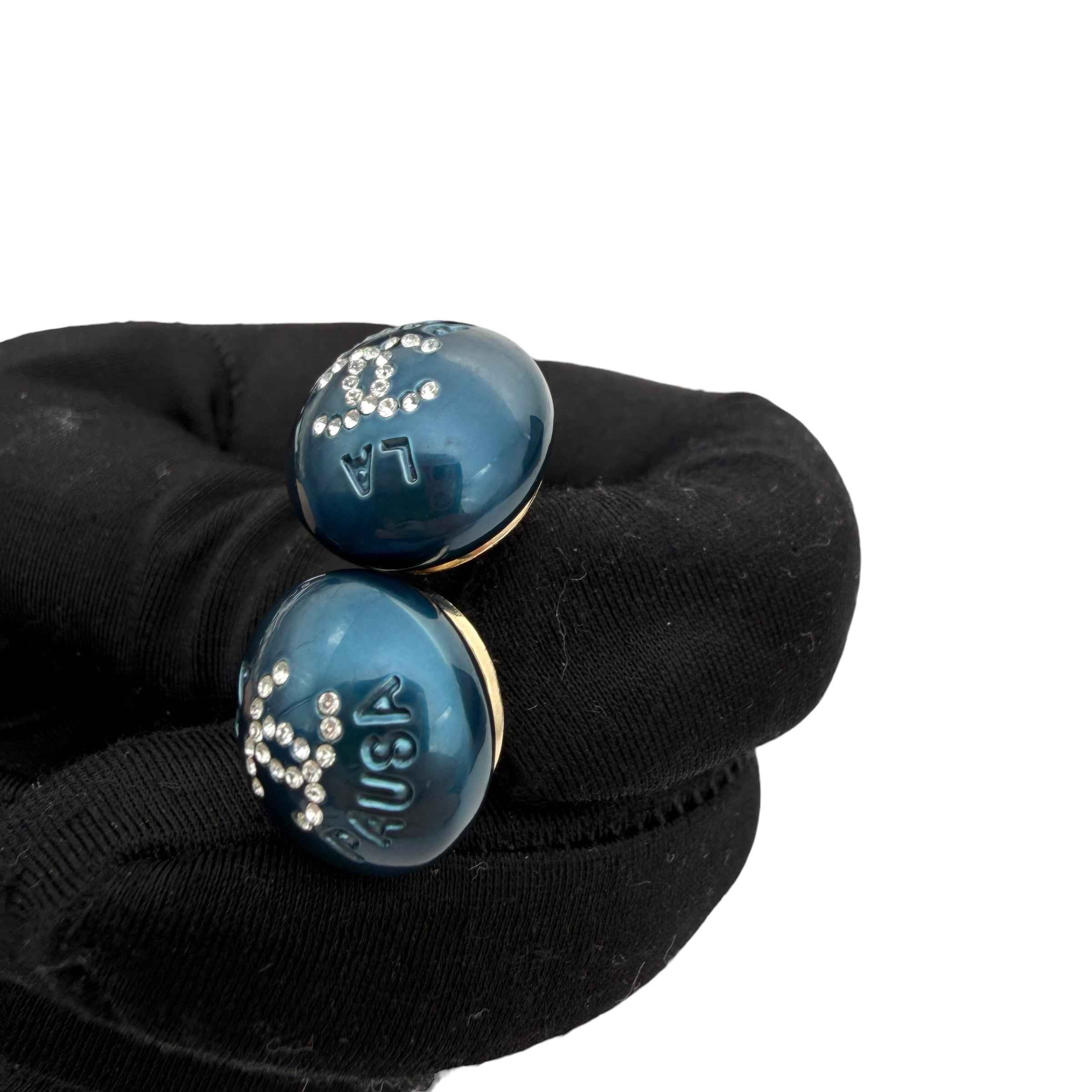 Chanel Crystal Stud Earrings