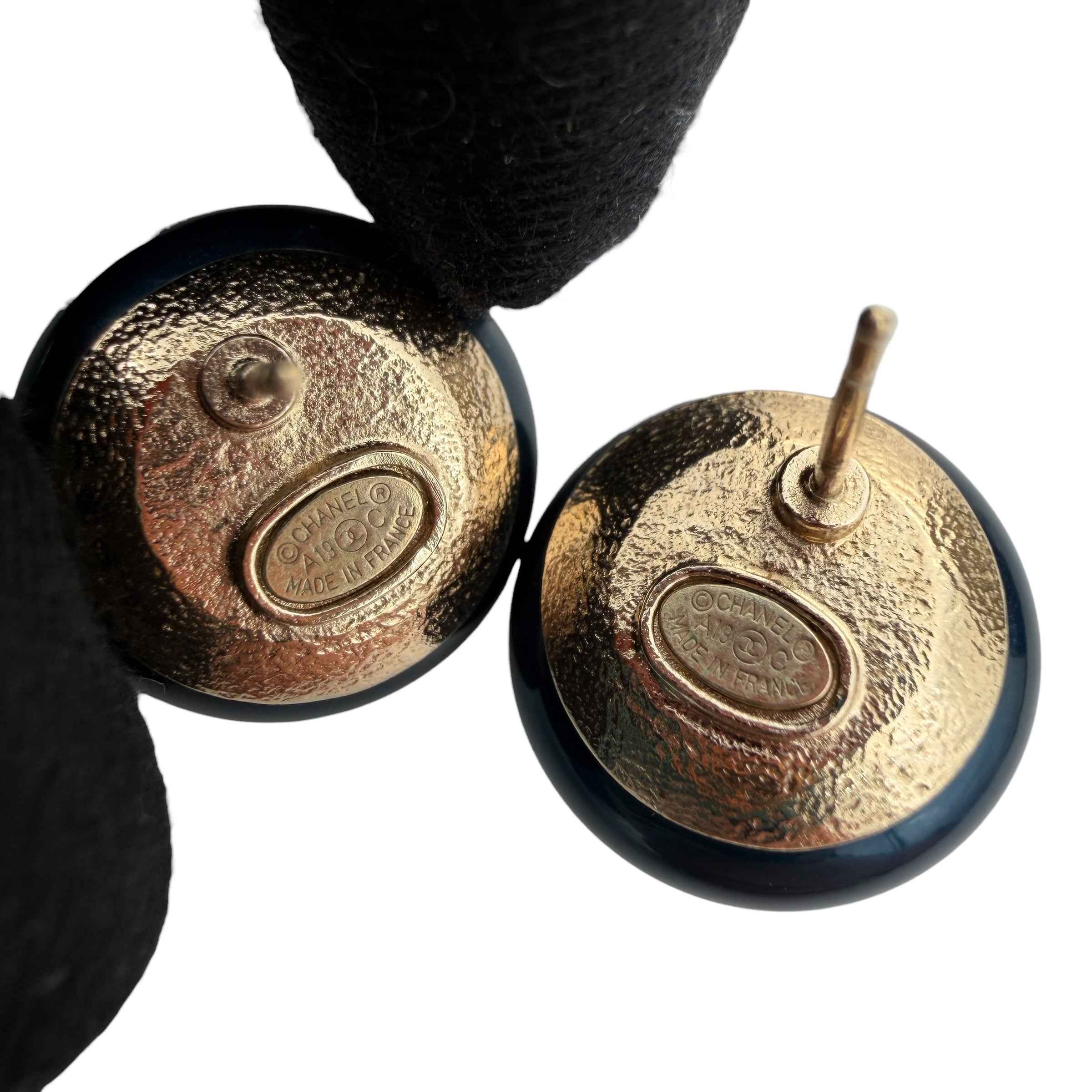 Chanel Crystal Stud Earrings