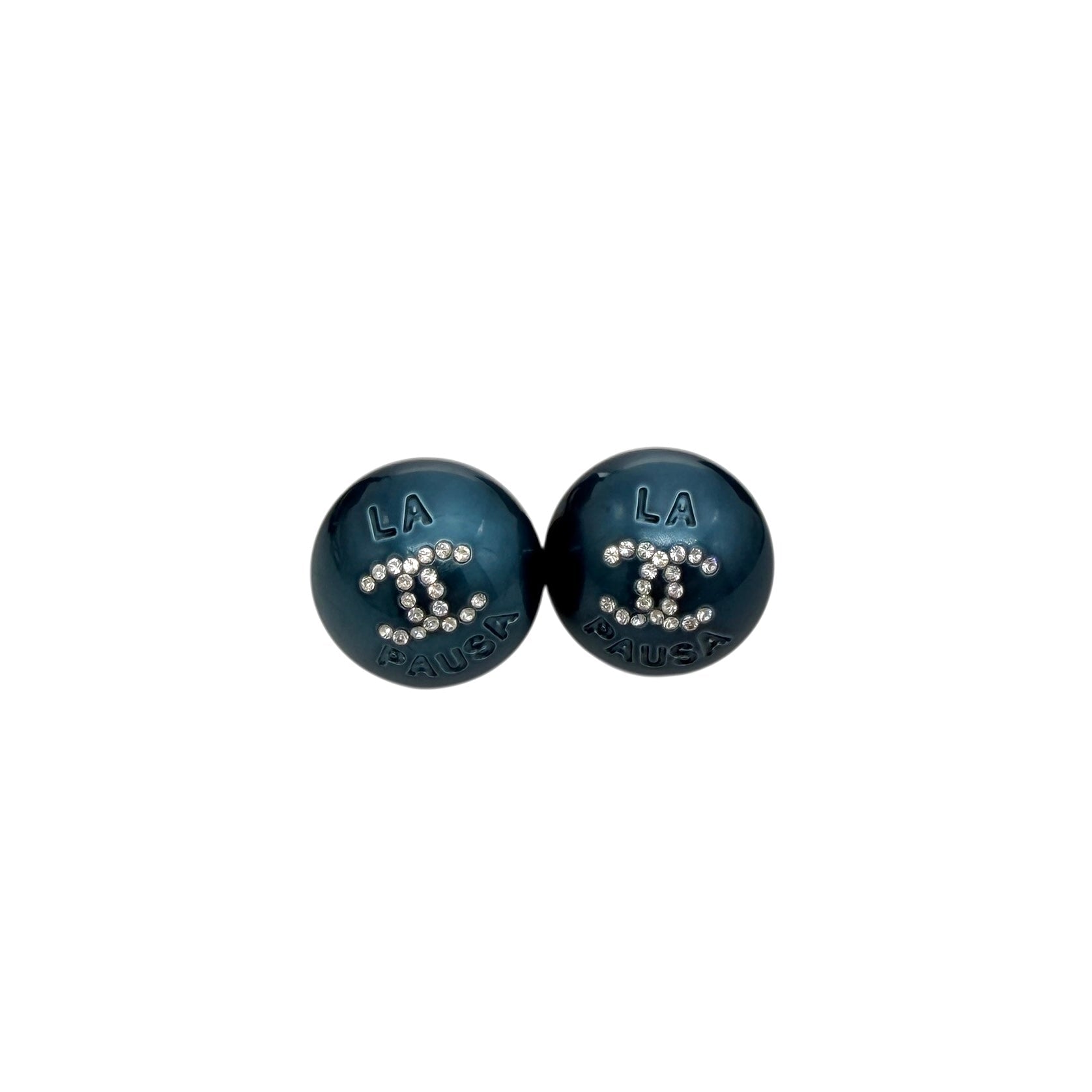 Pre-owned Chanel Crystal Stud Earrings main image
