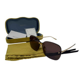 Gucci Rimless Sunglasses in Lavender
