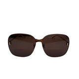 Pre-owned Gucci Rimless Sunglasses in Lavender