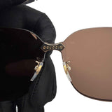 Gucci Rimless Sunglasses in Lavender