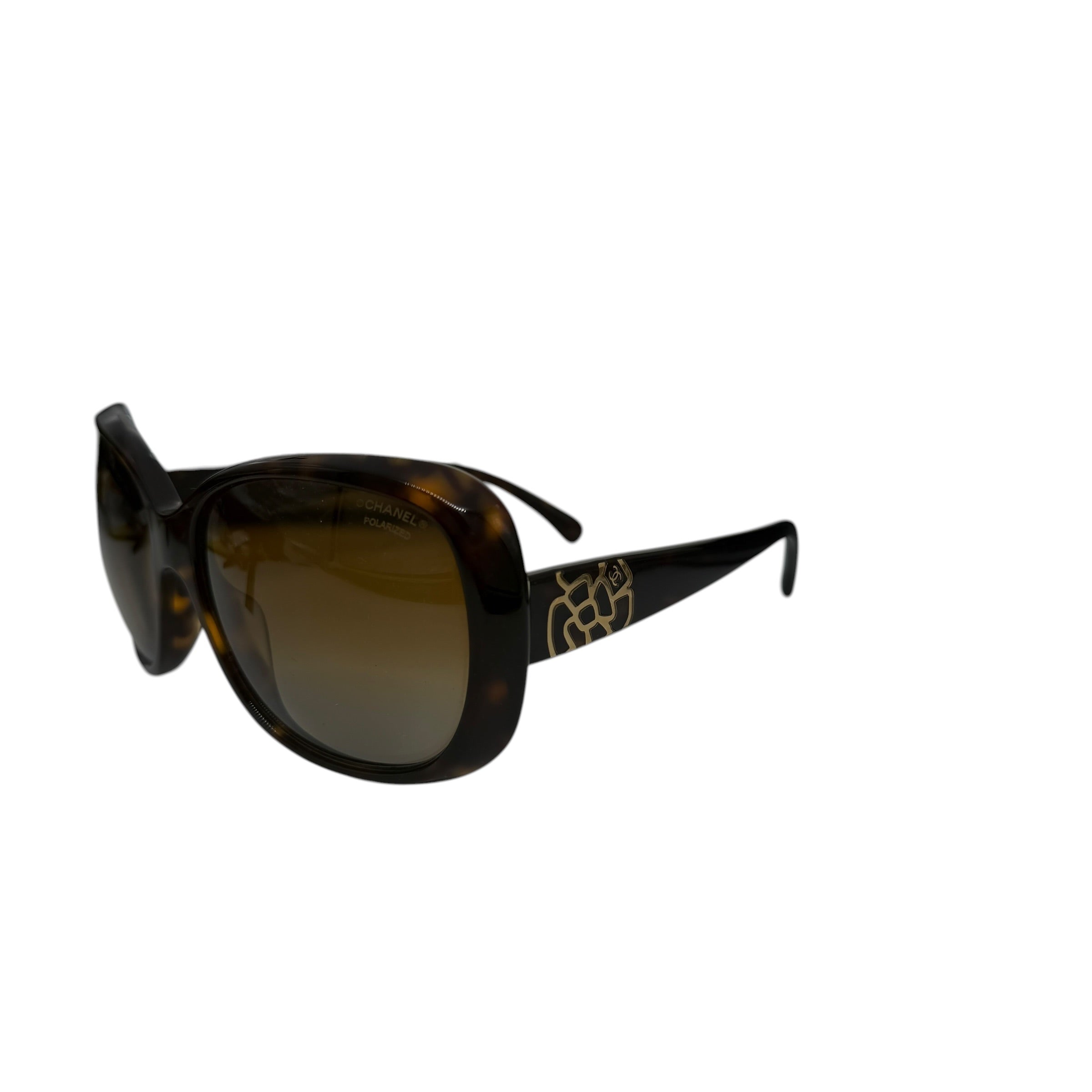 Pre-owned Chanel Tortoise Polarized Sunglasses main image