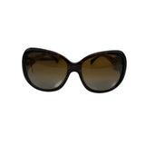 Pre-owned Chanel Tortoise Polarized Sunglasses back view