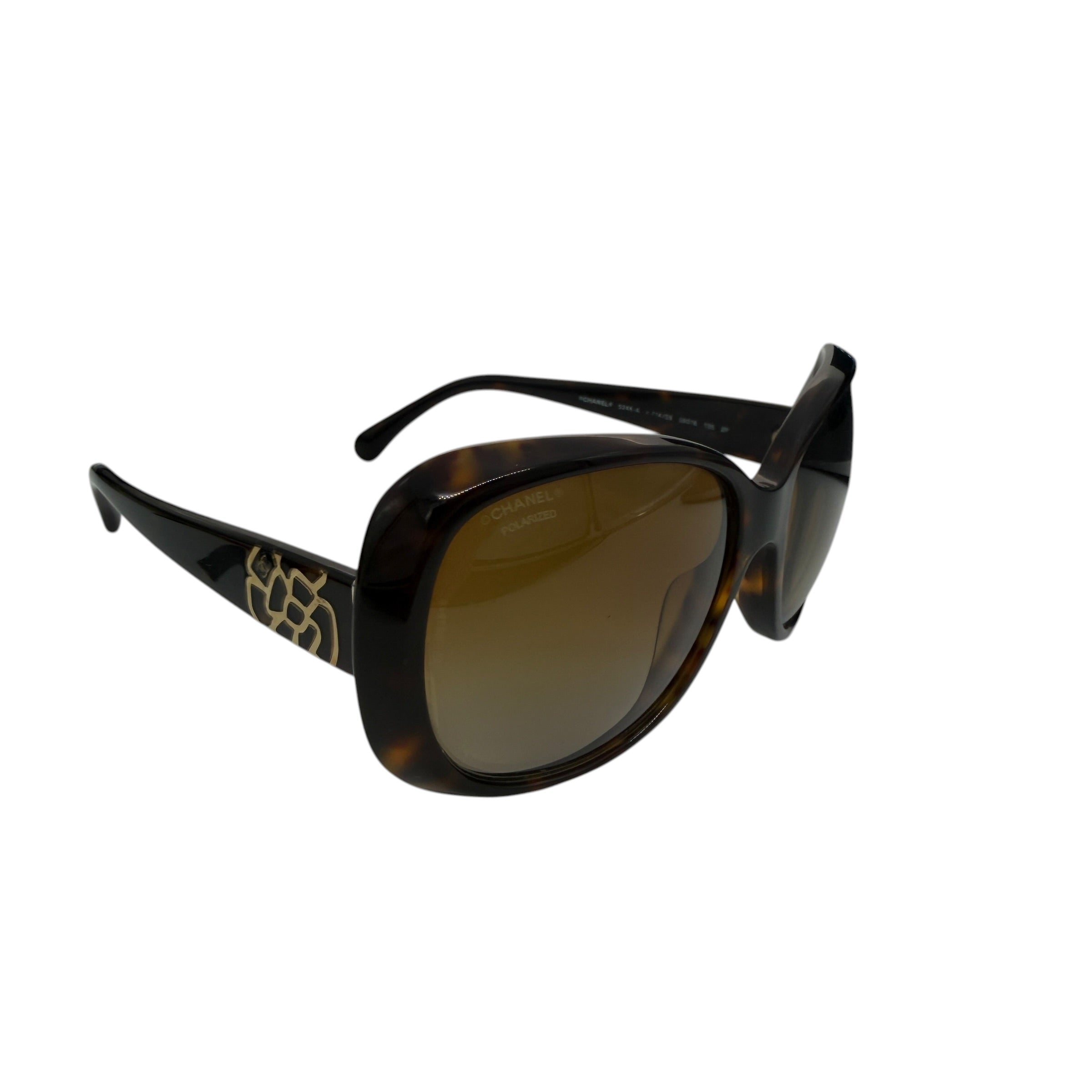Pre-owned Chanel Tortoise Polarized Sunglasses