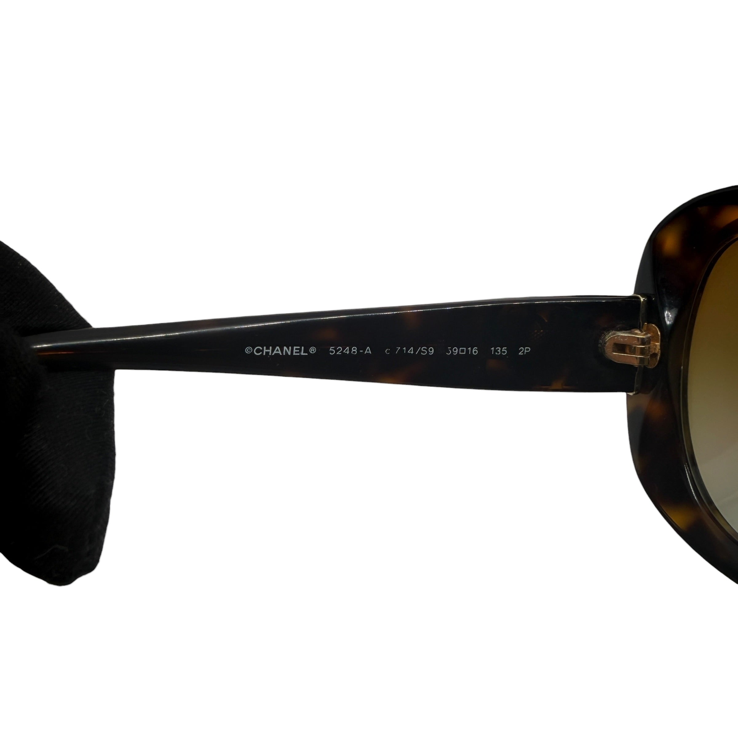 Pre-owned Chanel Tortoise Polarized Sunglasses