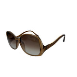 Pre-owned Louis Vuitton Gina Glitter Acetate Sunglasses Brown main image