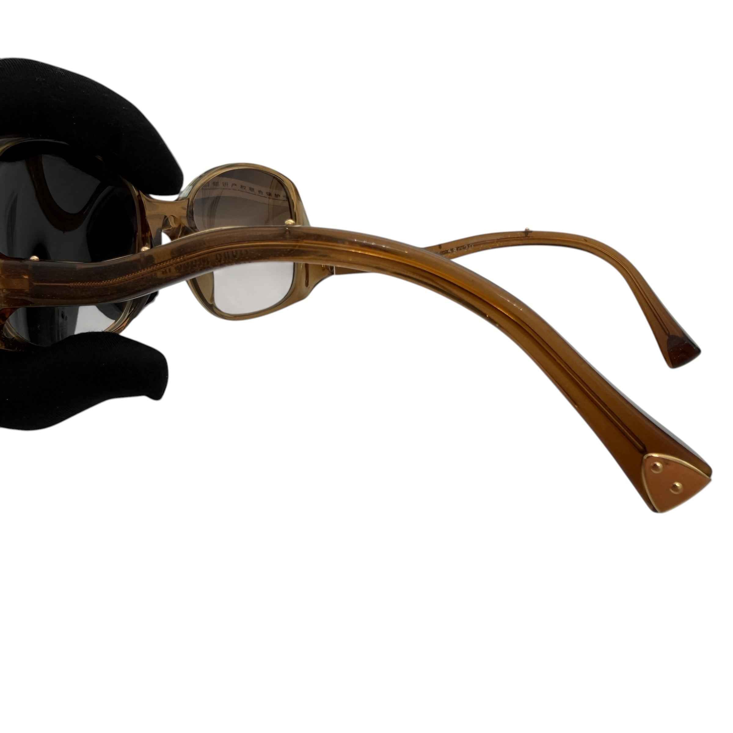 Louis Vuitton Gina Glitter Acetate Sunglasses Brown