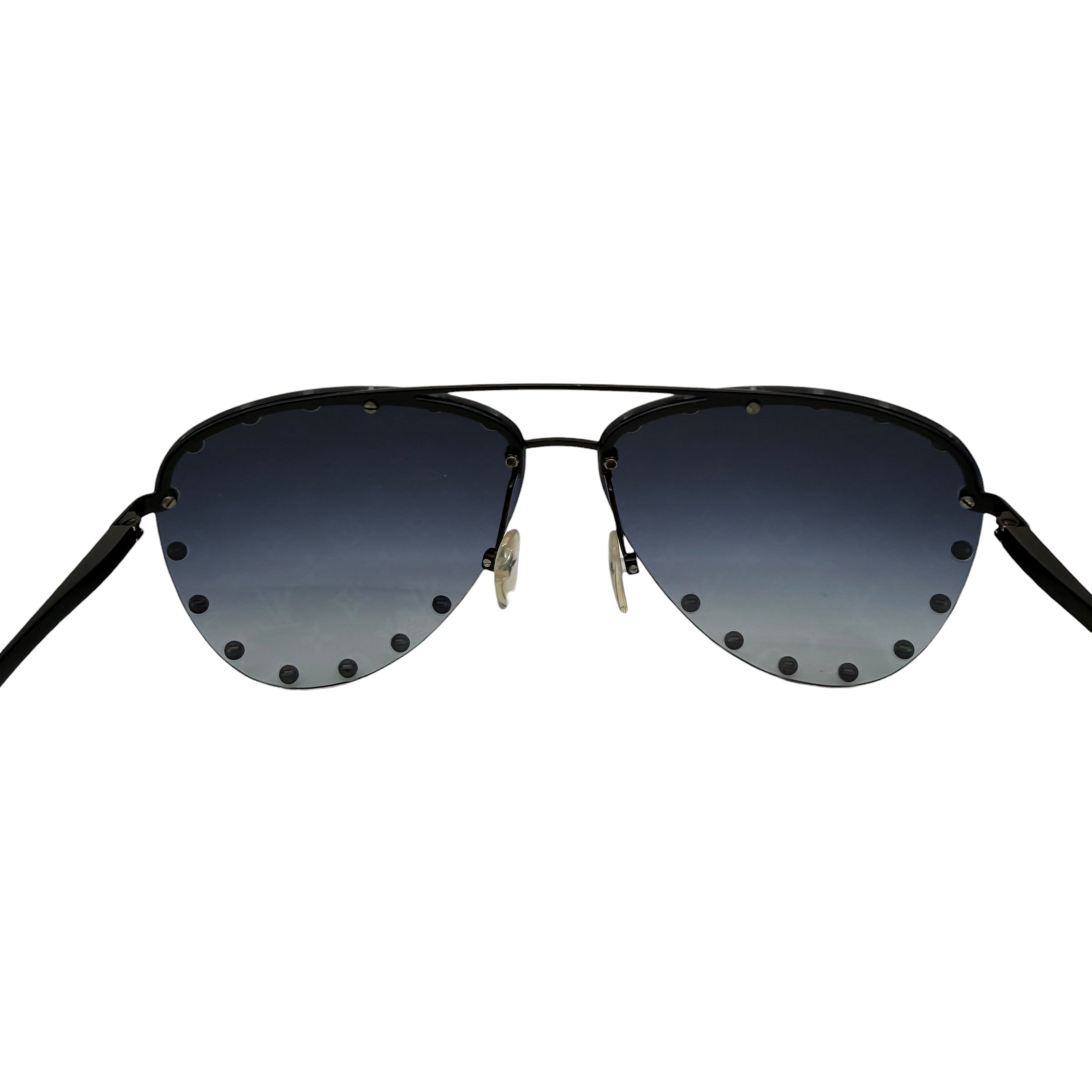 Pre-owned Louis Vuitton Metal Monogram The Party Aviator Gradient Sunglasses