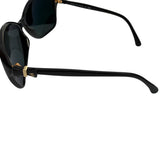 Pre-owned Chanel Black Frame Black Tint Bow Sunglasses-5205