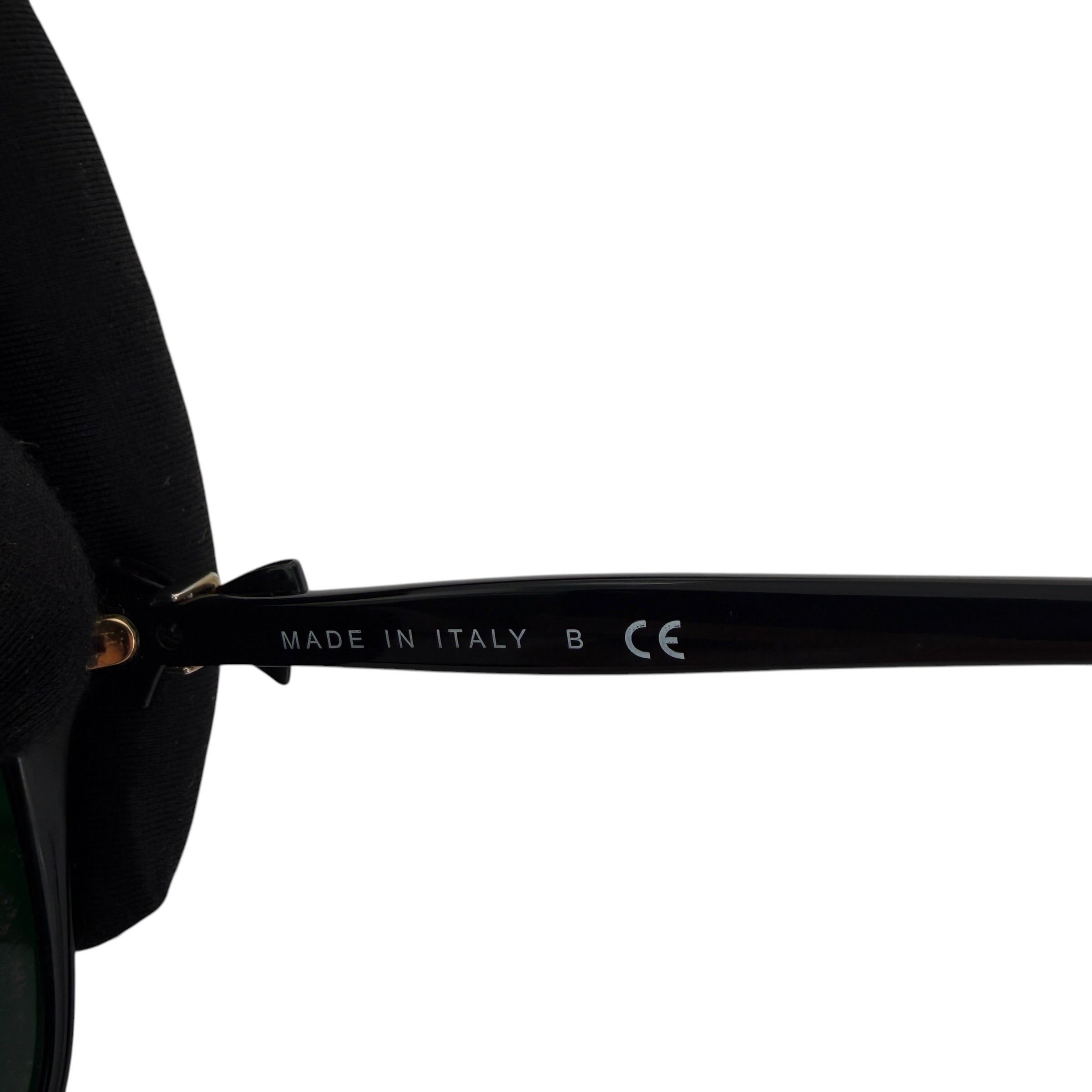 Pre-owned Chanel Black Frame Black Tint Bow Sunglasses-5205