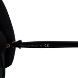 Pre-owned Chanel Black Frame Black Tint Bow Sunglasses-5205
