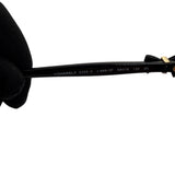 Pre-owned Chanel Black Frame Black Tint Bow Sunglasses-5205