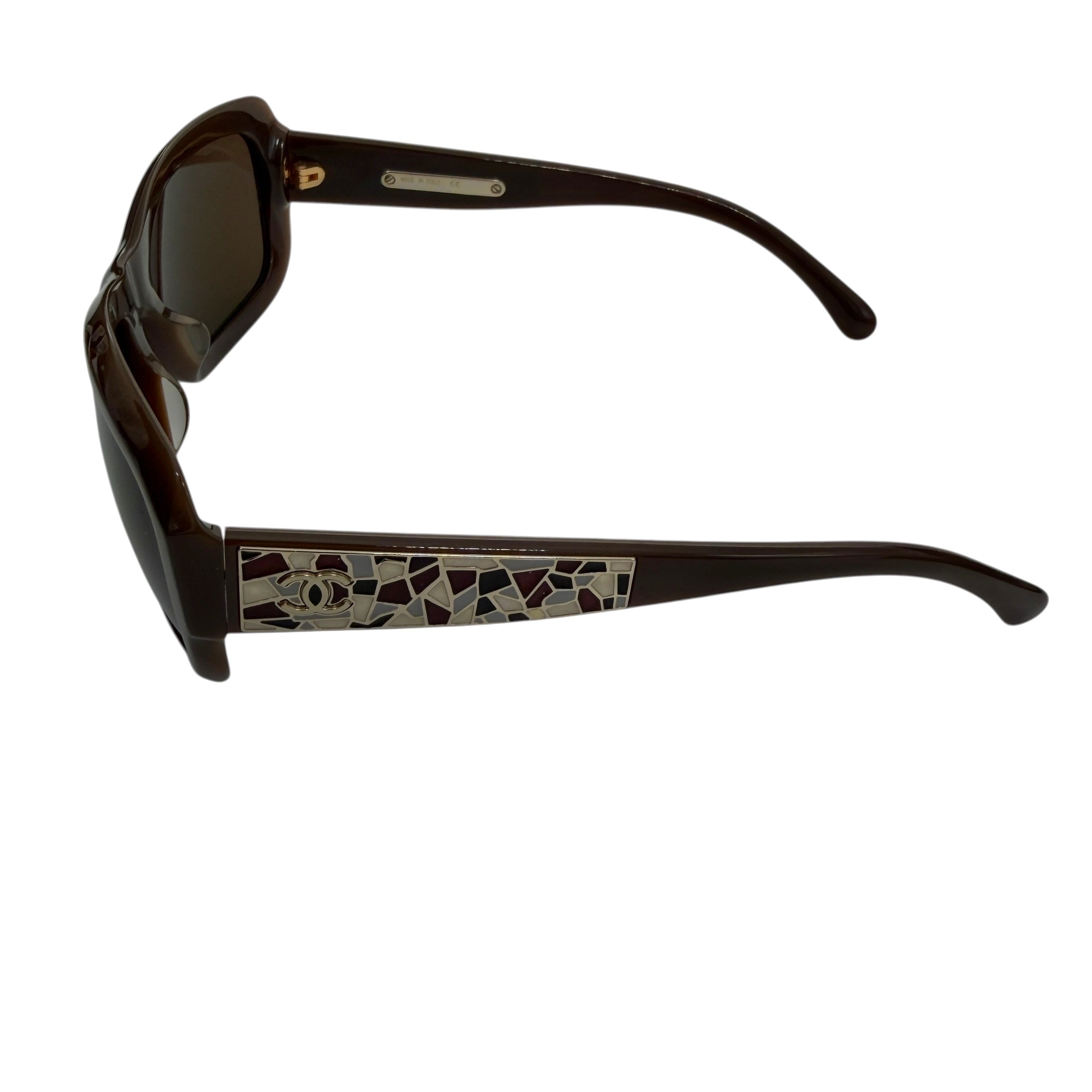 Pre-owned Chanel Brown 5223 Square Sunglasses back view