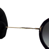 Pre-owned Miu Miu MU 06SS - VYU5D1 Dark Violet Sunglasses