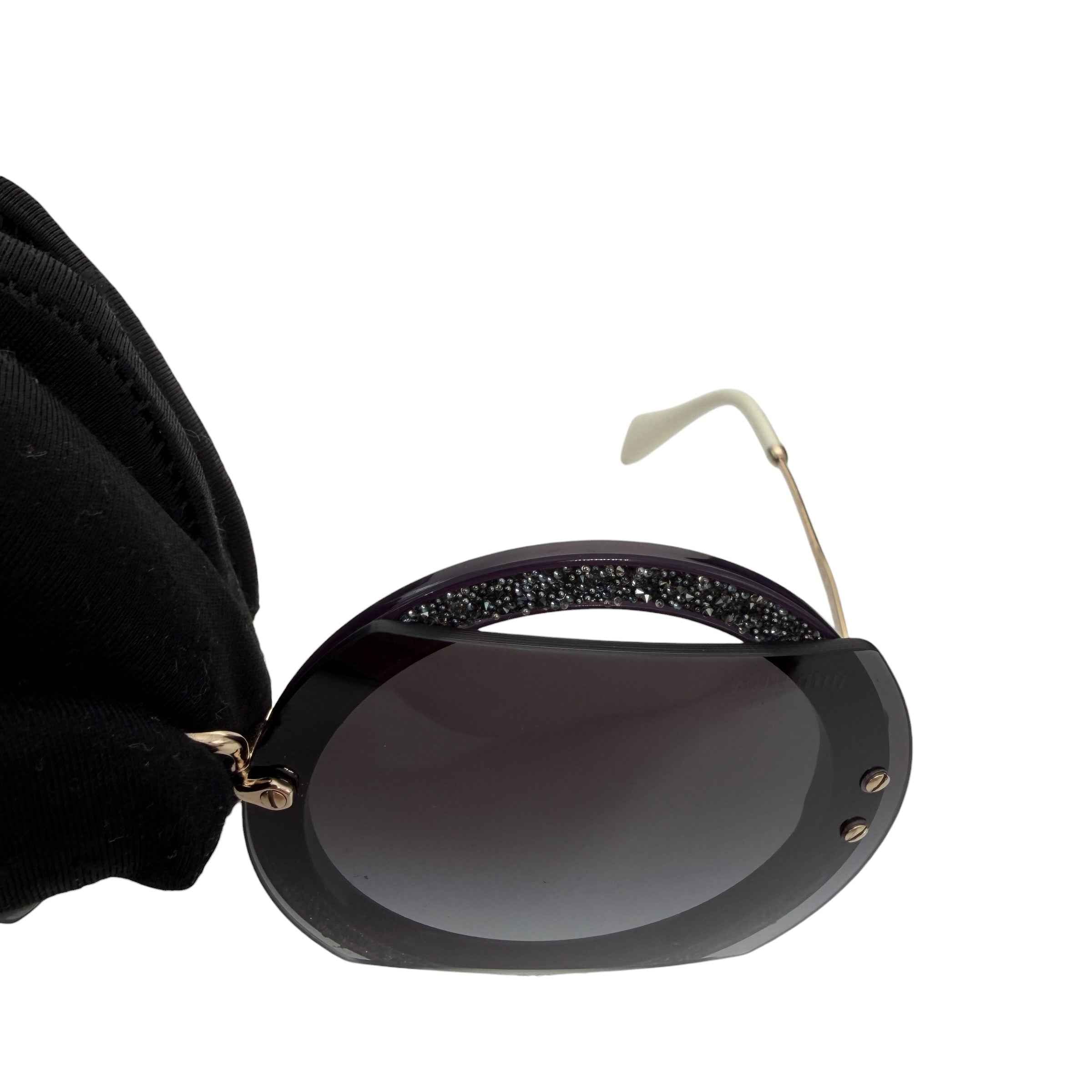 Miu Miu MU 06SS - VYU5D1 Dark Violet Sunglasses