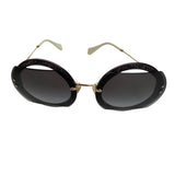 Pre-owned Miu Miu MU 06SS - VYU5D1 Dark Violet Sunglasses