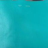 Pre-owned celine-hobo-blue-leather-bag-front