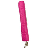 Pre-owned dior-lady-dior-fuchsia-cannage-quilted-leather-wallet-on-chain-bag-front