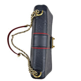 Pre-owned louis-vuitton-empreinte-saint-sulpice-chain-shoulder-bag-red-black-front