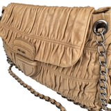 Pre-owned prada-nappa-gaufre-shoulder-bag-front